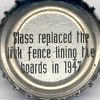 Glass replaced the link fence lining the boards in 1947